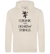 Женская толстовка (худи) I drink and i know things Таш фото