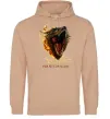 Жіноча толстовка (худі) House of dragon Пісочний фото