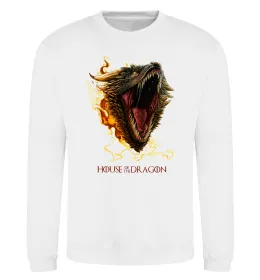 Свитшот House of dragon Белый фото