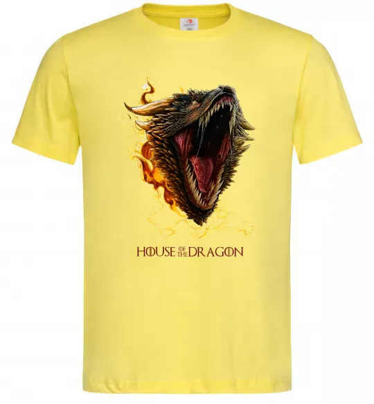 Чоловіча футболка House of dragon Лимонний фото