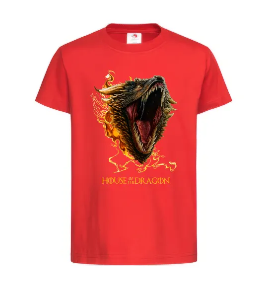 Детская футболка House of dragon Красный фото