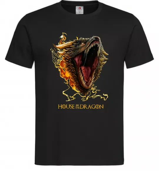 Чоловіча футболка House of dragon Чорний фото