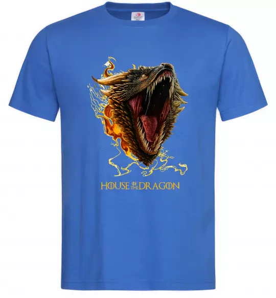 Чоловіча футболка House of dragon Яскраво-синій фото
