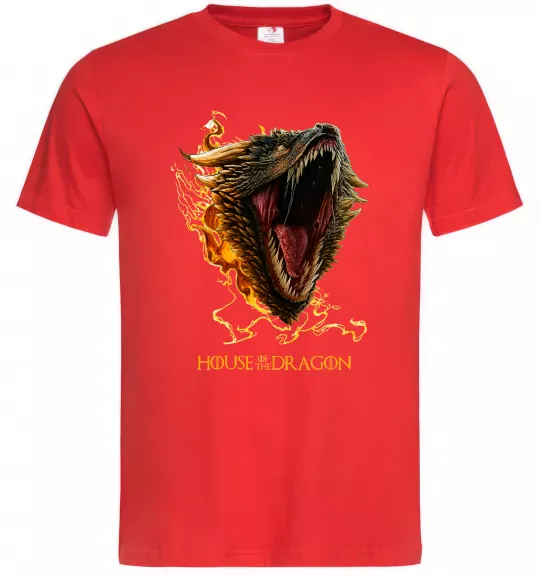 Чоловіча футболка House of dragon Червоний фото