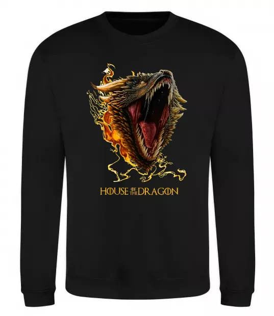 Світшот House of dragon Чорний фото