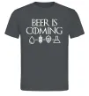 Мужская футболка Beer is coming Графит фото