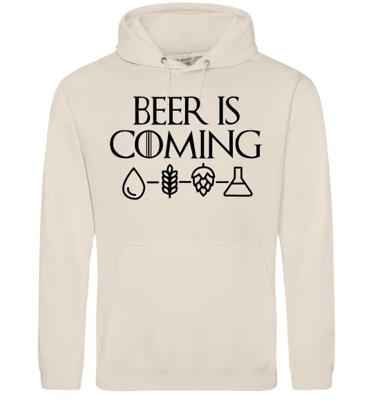 Мужская толстовка (худи) Beer is coming Таш фото