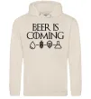 Мужская толстовка (худи) Beer is coming Таш фото