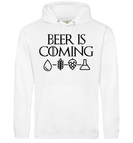Женская толстовка (худи) Beer is coming