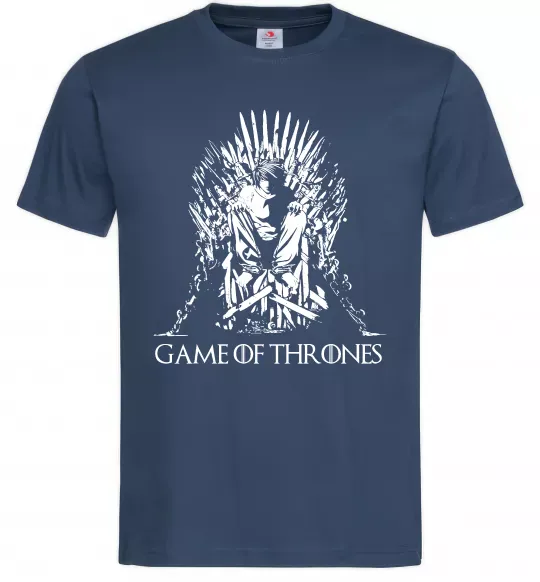 Чоловіча футболка Game of thrones трон Темно-синій фото