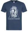 Чоловіча футболка Game of thrones трон Темно-синій фото