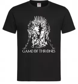 Мужская футболка Game of thrones трон Черный фото