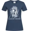 Жіноча футболка Game of thrones трон Темно-синій фото