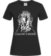 Жіноча футболка Game of thrones трон Чорний фото