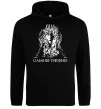 Мужская толстовка (худи) Game of thrones трон Черный фото