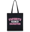 Эко-сумка Favorite daughter since Черный фото