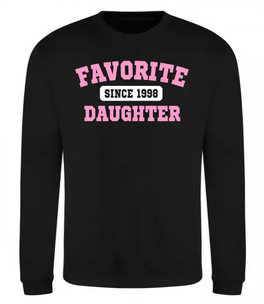 Свитшот Favorite daughter since Черный фото