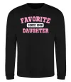 Свитшот Favorite daughter since Черный фото