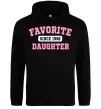 Женская толстовка (худи) Favorite daughter since Черный фото