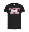 Дитяча футболка Favorite daughter since Чорний фото