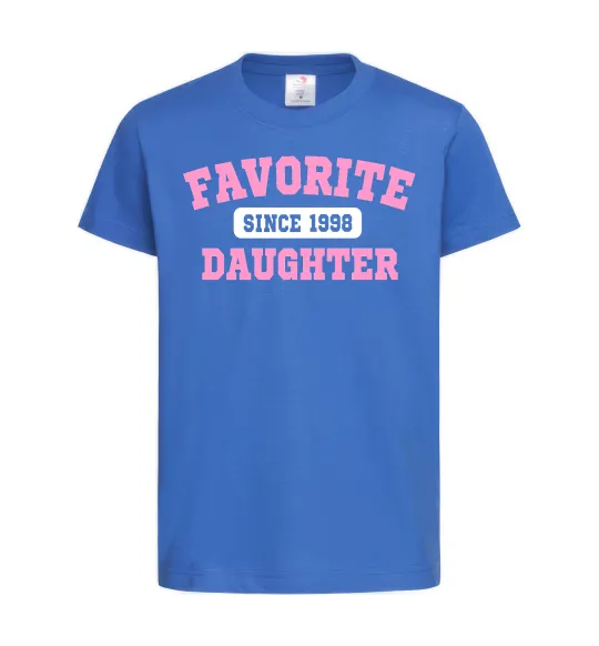 Дитяча футболка Favorite daughter since Яскраво-синій фото