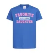 Дитяча футболка Favorite daughter since Яскраво-синій фото