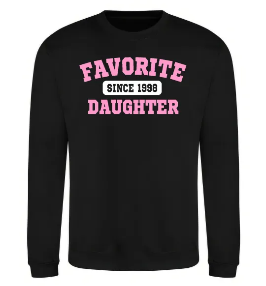 Світшот Favorite daughter since Чорний фото
