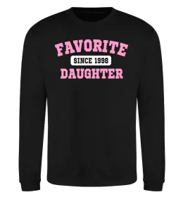 Свитшот Favorite daughter since Черный фото