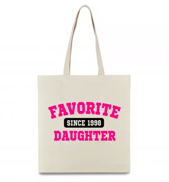 Эко-сумка Favorite daughter since Бежевый фото