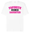 Футболка Оверсайз Favorite daughter since Білий фото