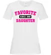 Женская футболка Favorite daughter since Белый фото