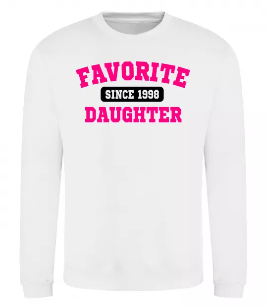 Свитшот Favorite daughter since Белый фото
