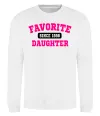 Свитшот Favorite daughter since Белый фото