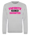 Свитшот Favorite daughter since Серый меланж фото