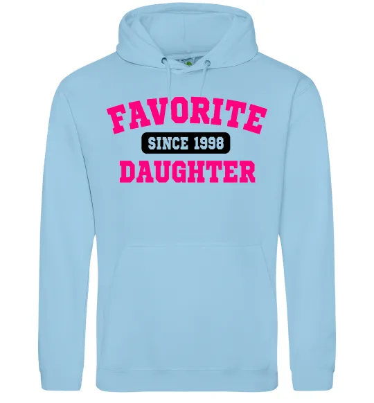 Жіноча толстовка (худі) Favorite daughter since Блакитний фото