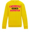 Детский Свитшот Favorite daughter since Солнечно желтый фото