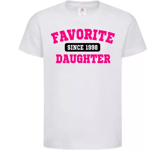 Детская футболка Favorite daughter since Белый фото