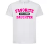Детская футболка Favorite daughter since Белый фото