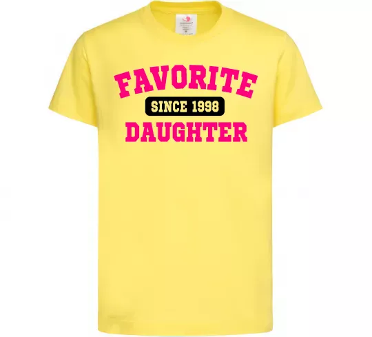 Детская футболка Favorite daughter since Лимонный фото
