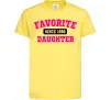 Детская футболка Favorite daughter since Лимонный фото