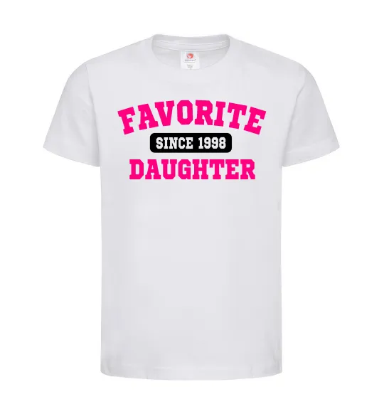 Дитяча футболка Favorite daughter since Білий фото