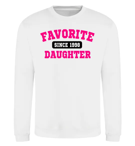 Світшот Favorite daughter since Білий фото