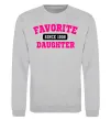 Світшот Favorite daughter since Сірий меланж фото