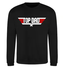 Свитшот Top dad Черный фото