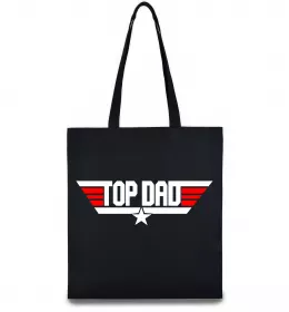 Еко-сумка Top dad Чорний фото