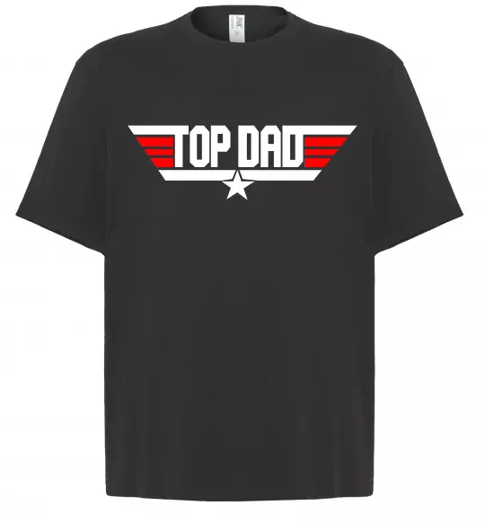 Футболка Оверсайз Top dad Черный фото