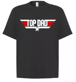 Футболка Оверсайз Top dad Черный фото