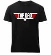 Мужская премиум футболка Top dad Черный фото