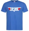 Чоловіча футболка Top dad Яскраво-синій фото