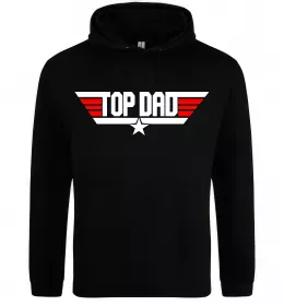 Чоловіча толстовка (худі) Top dad Чорний фото
